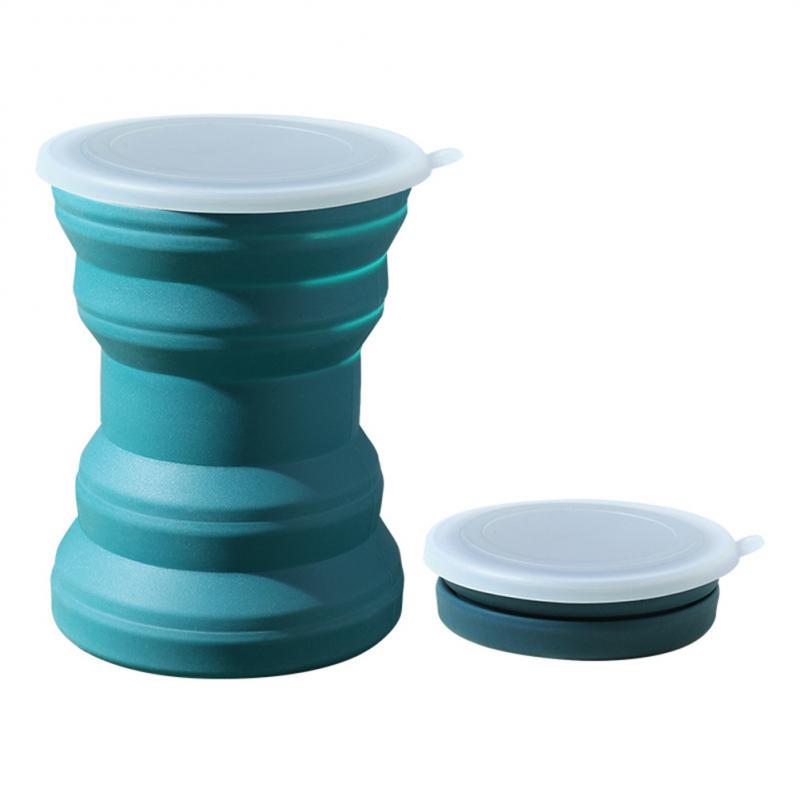 Portable Silicone Retractable Cup With Lid