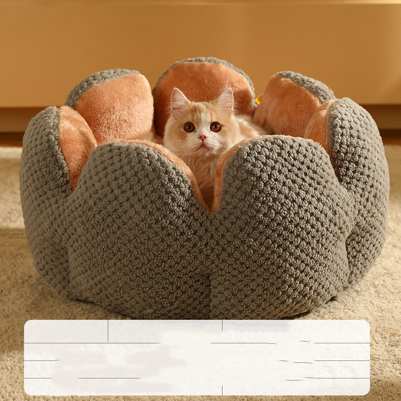 Warm Cactus Petal Pet Bed