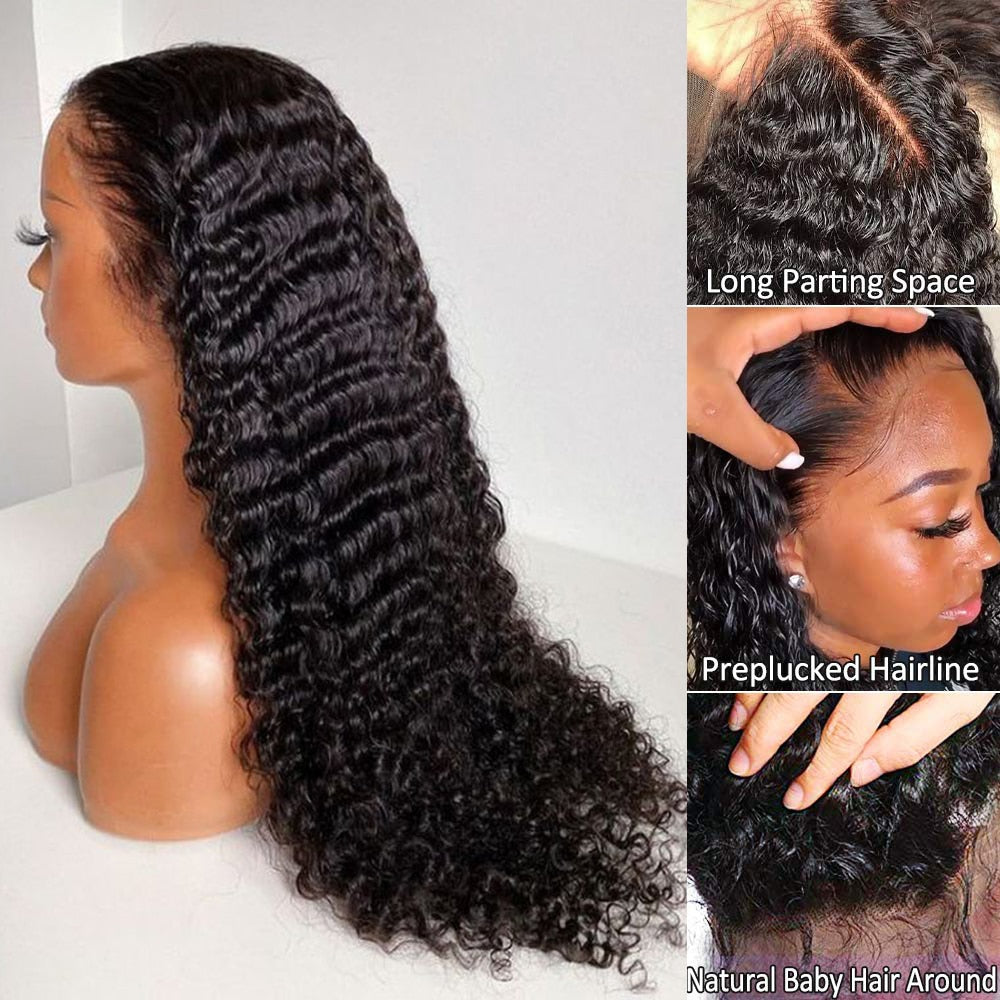 Deep Wave Frontal Synthetic Wig