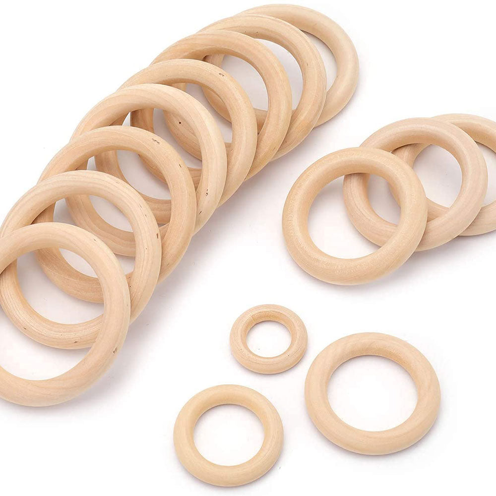 15-100MM Natural Wood Rings