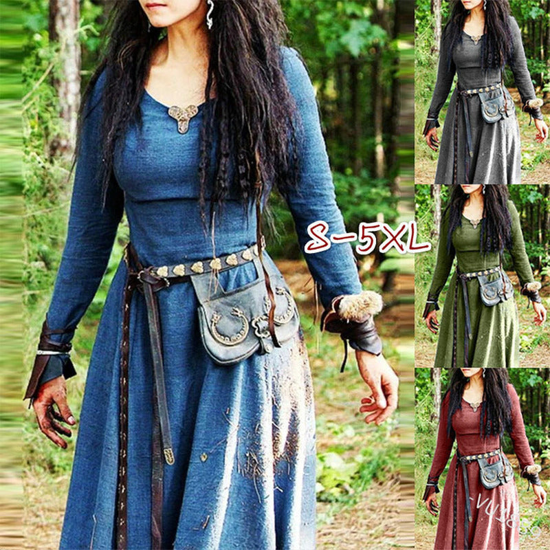 Medieval Long Sleeve Dress