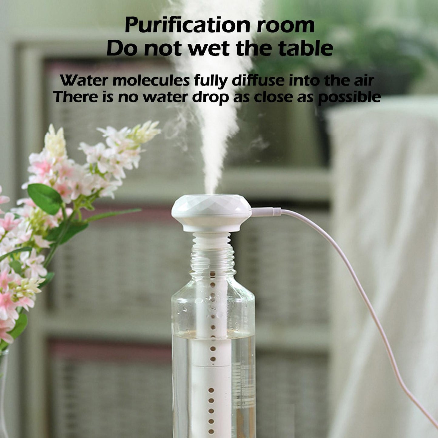 Clear Bottle Portable Air Humidifier